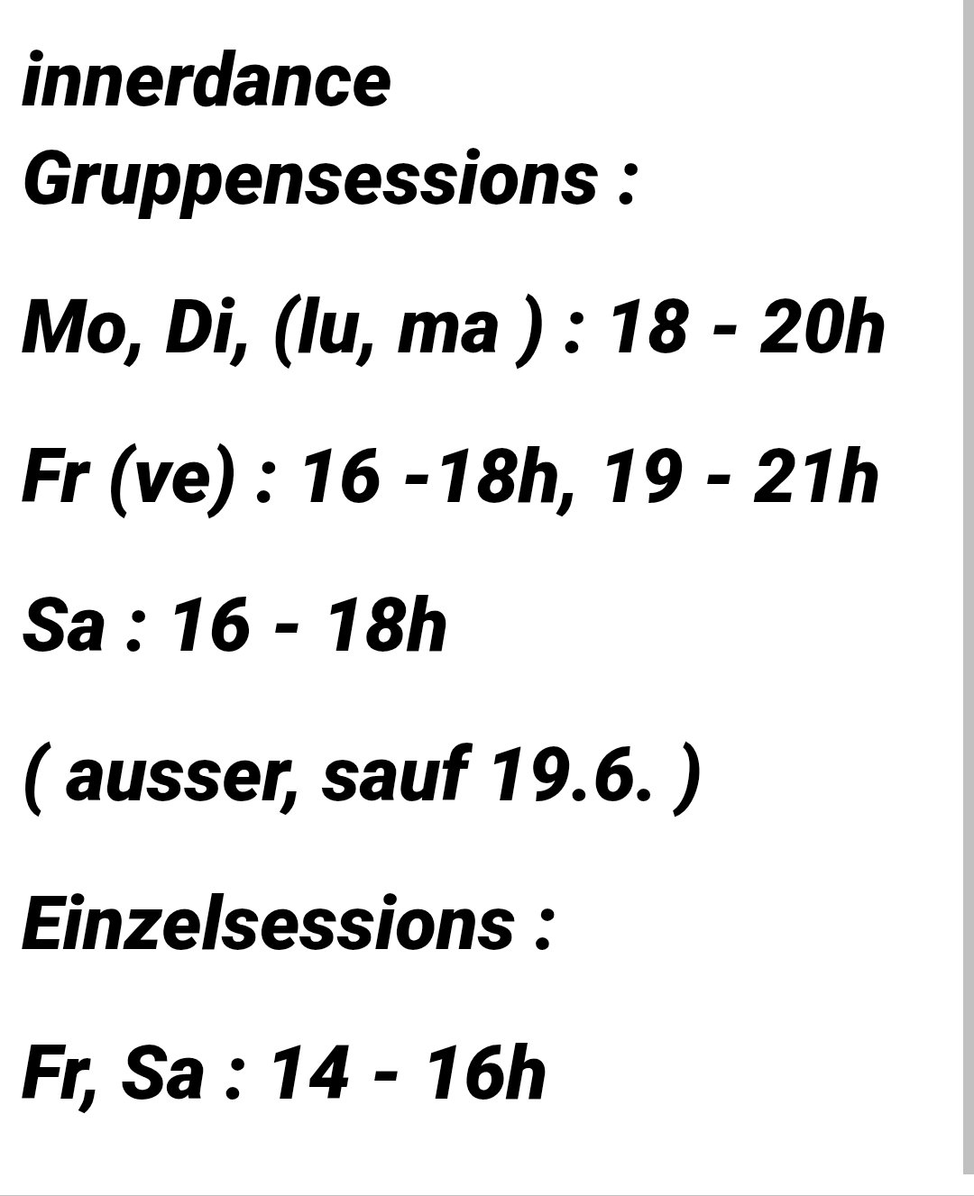 Biel-Bienne innerdance open space